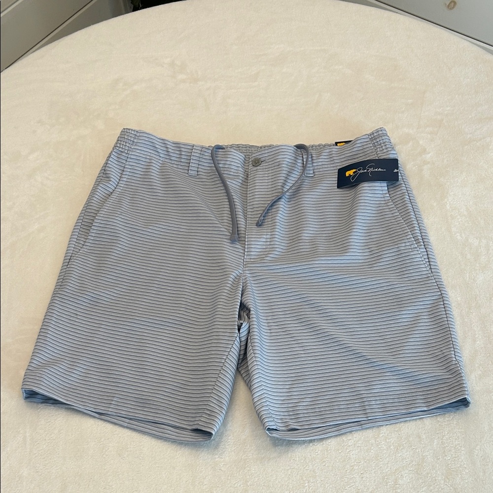 Jack Nicklaus Blue Striped Golfing Shorts